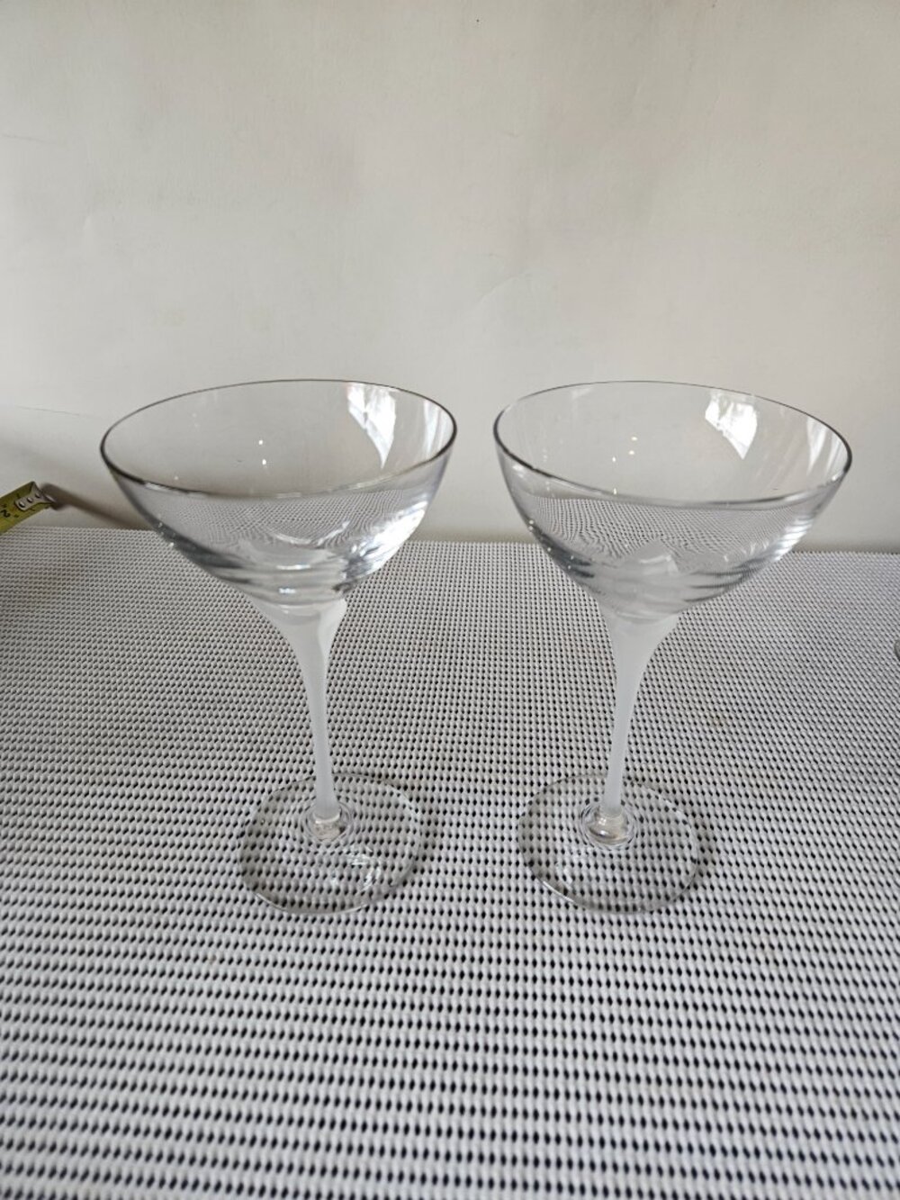 Vintage Champaign Glass with Frosted Stem  G9